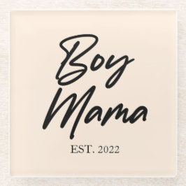 Mama Custom Est. Jahr Minimale Mama Mutter Mama Glasuntersetzer