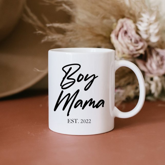 Mama Custom Est. Jahr Minimale Mama Mutter Mama Kaffeetasse (Von Creator hochgeladen)