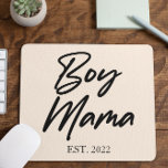 Mama Custom Est. Jahr Minimale Mama Mutter Mama Mousepad<br><div class="desc">Dies ist ein benutzerdefiniertes Date Boy Mama Women's Mouse Pad! Mutter-Tag-Mama Mama Mama Mama gibt Geschenke Junge Mama</div>
