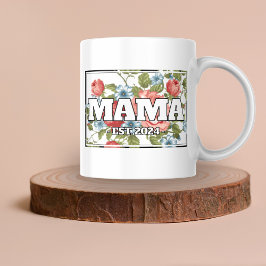 Mama Custom Floral Tasse - Geschenke für Mama