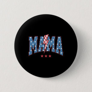 Mama Dada Mini 4. Juli Amerikanische Familie Match Button