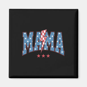 Mama Dada Mini 4. Juli Amerikanische Familie Match Magnet
