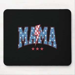 Mama Dada Mini 4. Juli Amerikanische Familie Match Mousepad