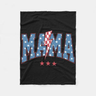 Mama Dada Mini 4. Juli Amerikanische Familie Passe Fleecedecke