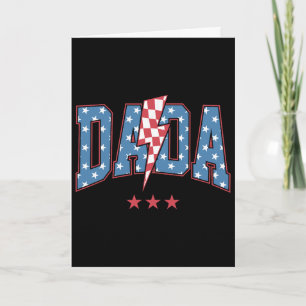 Mama Dada Mini 4. Juli Amerikanische Familie passe Karte