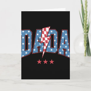 Mama Dada Mini 4. Juli Amerikanische Familie passe Karte