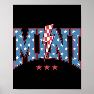 Mama Dada Mini 4. Juli Amerikanische Familie Passe Poster
