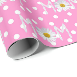 Mama Daisy auf Polka Dots Wrapping Paper Geschenkpapier