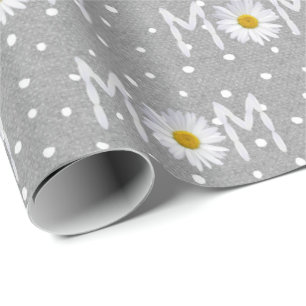 Mama Daisy auf Polka Dots Wrapping Paper Geschenkpapier