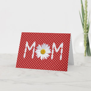 Mama Daisy auf Polka-Punktkarte Karte
