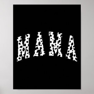 Mama Dalmatiner Muster Mutti Lustig Frohe Mutterta Poster