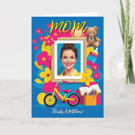 "MAMA Dank einer Million!" Muttertagskarte Einladung