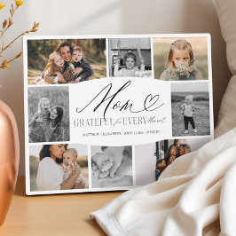 Mama dankbar für jeden Augenblick FotoCollage Fotoplatte