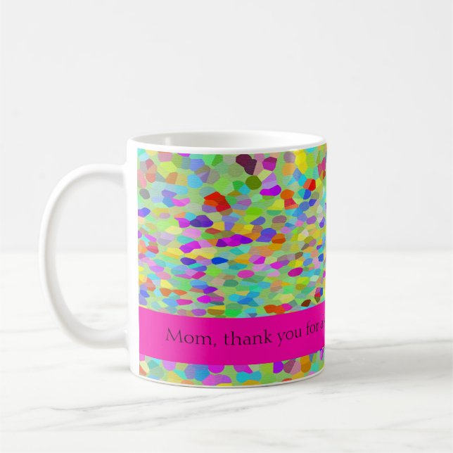 Mama, danke, dass du immer da bist. Ich Liebe Sie Kaffeetasse (Links)