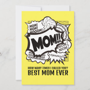 MAMA! Dankkarten für den Muttertag Einladung