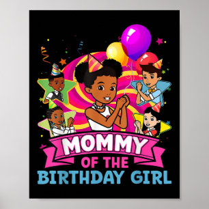 Mama Das Geburtstagsmädchen Party Rosa Puppe Famil Poster