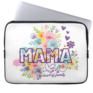 Mama, das Herz der Familie, trendy Design  Laptopschutzhülle
