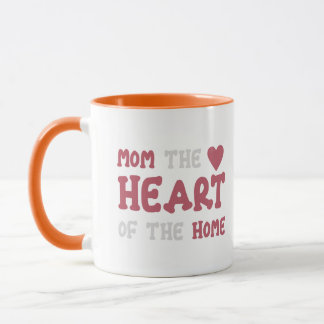 Mama Das Herz Des Zuhauses Zweifarbiges Kaffeetass Tasse