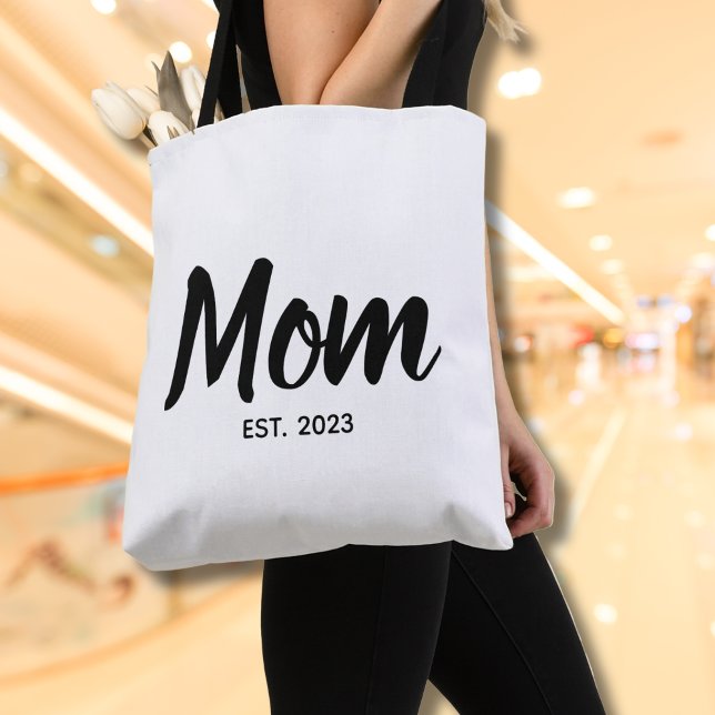 Mama Datum Schwarz Schrift Benutzerdefinierter Tex (Personalize with year(s).  Matching items available in collection)