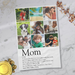 Mama Definition 9 FotoCollage Geschirrtuch