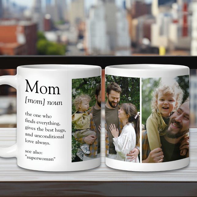 Mama Definition Funny & Heartfelt Familie Foto Kaffeetasse (Von Creator hochgeladen)