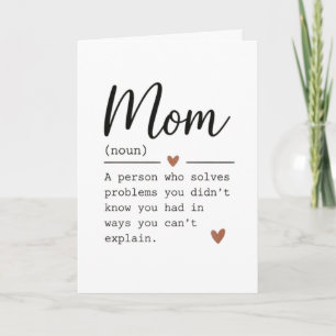 Mama-Definition lustiger Spruch Karte