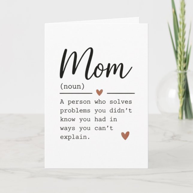 Mama-Definition lustiger Spruch Karte (Vorderseite)