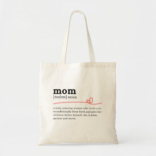 Mama Definition - Minimalistisches Geschenk für Ma Tragetasche
