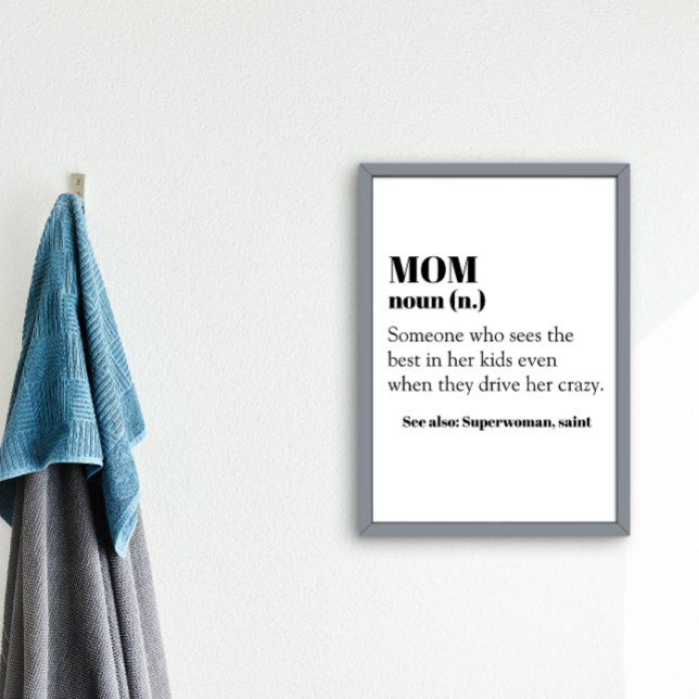 Mama Definition Word Noun Geschenk Muttertag Poster (Von Creator hochgeladen)