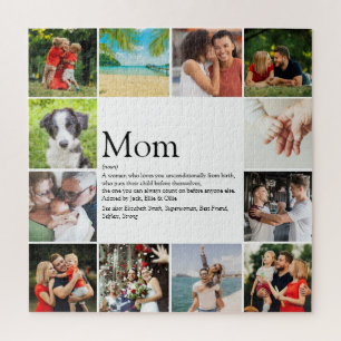 Mama Definition Zitat Moderne 12 FotoCollage Puzzle