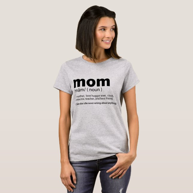 Mama-Definitions-lustiges Mutter-T - Shirt-Zitat T-Shirt (Vorne ganz)
