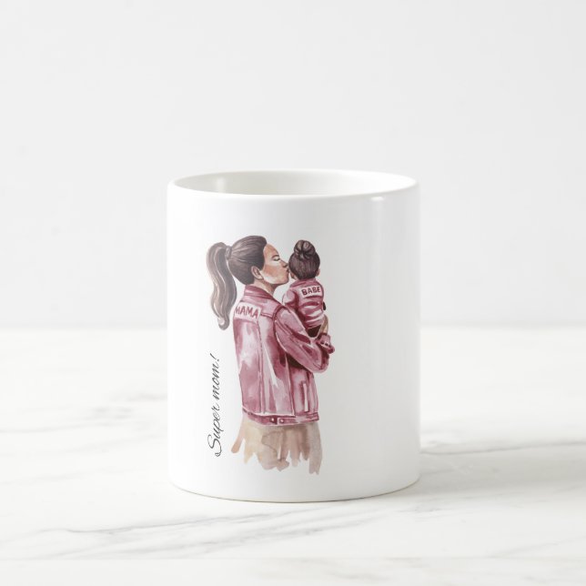 "Mama, dein Herz ist reines Gold. Muglady" Kaffeetasse (Mittel)