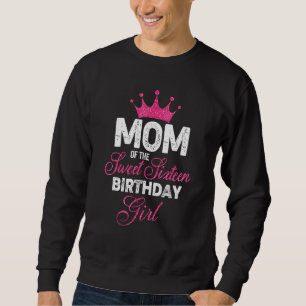 Mama der 16 . Geburtstag Geburtstagskarte 16. Rosa Sweatshirt
