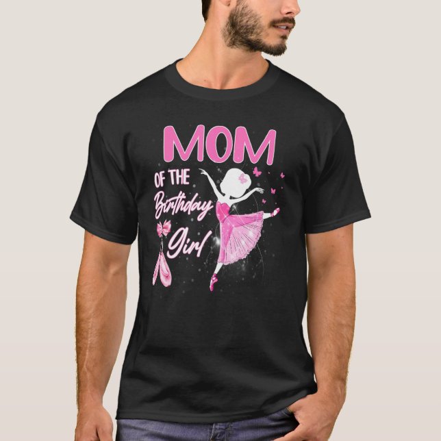 Mama der Ballerina Ballerina Balletttänzerin B T-Shirt (Vorderseite)
