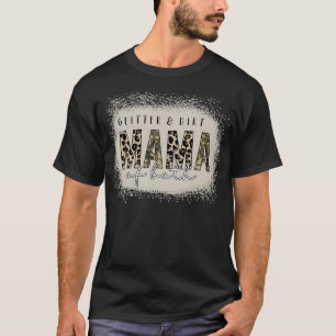 Mama der beiden gebleichten T-Shirts Glitzer & Dir