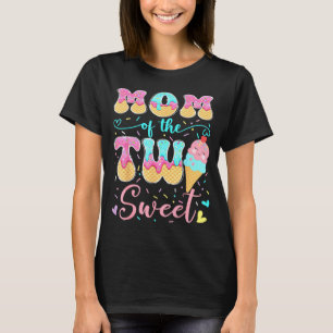 Mama der beiden süßen 2. Geburtstagsmädchen Eiscre T-Shirt