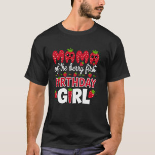 Mama der Berry-ersten-Geburtstags-Tochter Erdbeere T-Shirt