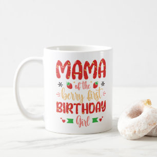 Mama der Berry ersten Geburtstagsmädin Funny Mothe Kaffeetasse