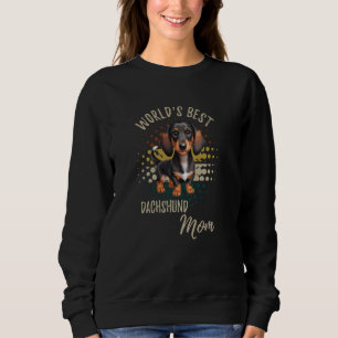 Mama der besten Dackel der Welt Funny Weiner Dog D Sweatshirt