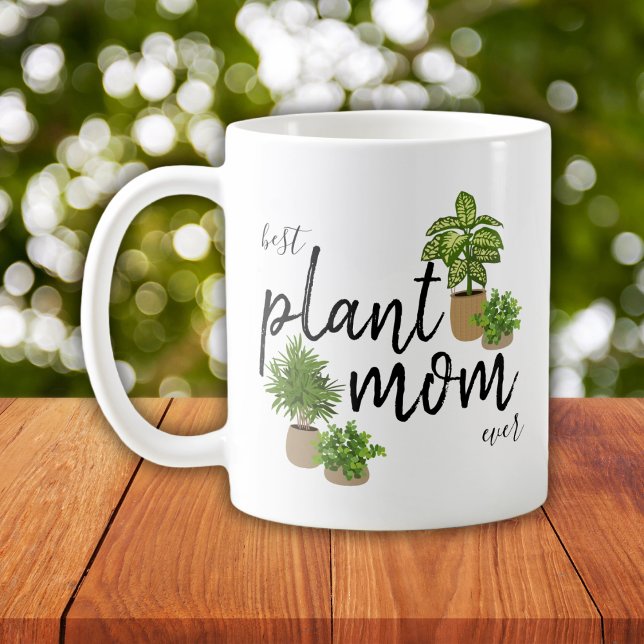 Mama der besten Pflanze je Pflanze Kaffee Tasse (Von Creator hochgeladen)
