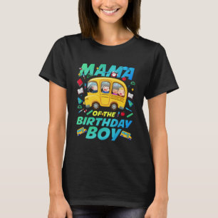 Mama der Boy School Bus-Tagesfamilie Pa T-Shirt