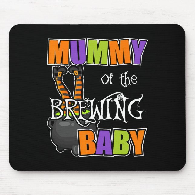 Mama der Brewing Baby Halloween Kostüme Mousepad (Vorne)