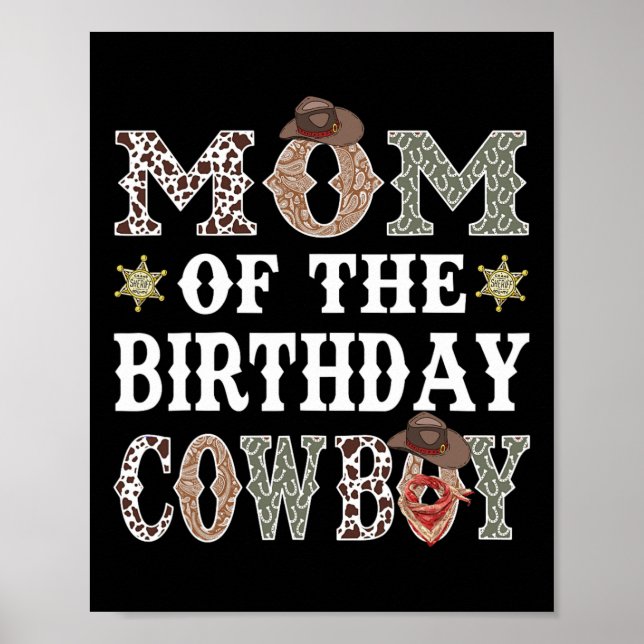 Mama der Cowboy-Rodeo-Mama Poster (Vorne)