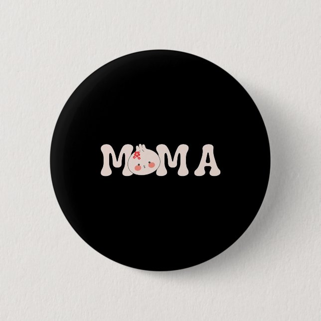 Mama der Dumpling ersten Geburtstagsba Button (Vorderseite)