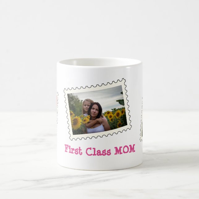 Mama der ersten Klasse Beste MAMA je 3 benutzerdef Kaffeetasse (Mittel)