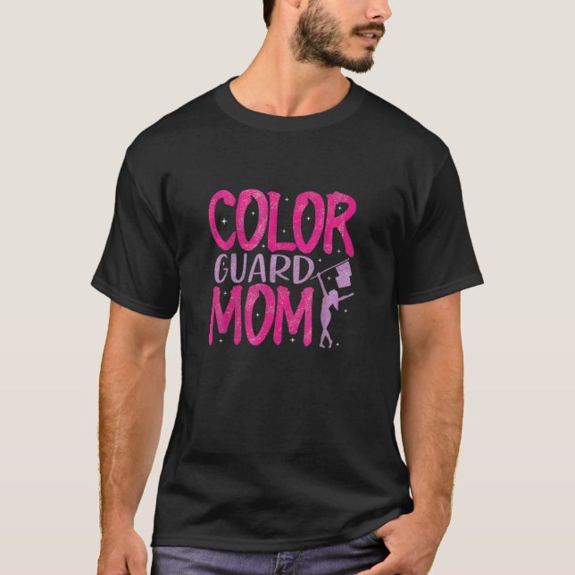 Mama der Farbwächter Marching Band Mama Mütter T-Shirt (Vorderseite)