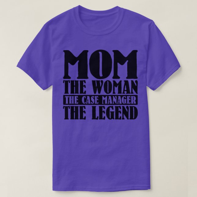 Mama der Frau im Fallmanager des 2 T-Shirt (Design vorne)