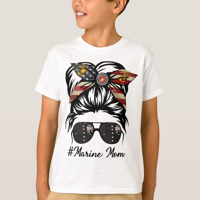 Mama der Frauen in der Marine T-Shirt (Vorderseite)