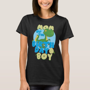Mama der Geburtstagsfamilie Dinosaurus T-Shirt