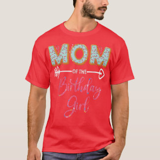 Mama der GeburtstagsGirl-Familie Donut Party Birth T-Shirt